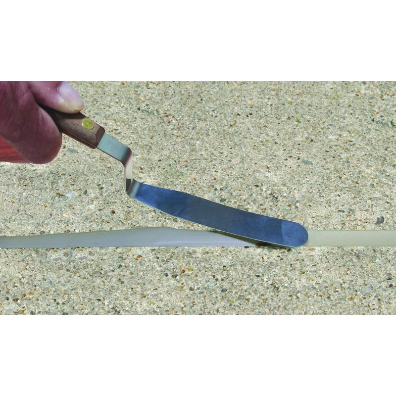 Albion Engineering Classic Offset Caulk Tooling Spatula, Stainless Steel,3/4” Wide