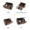 UPRESYE Genuine Leather Watch Roll Travel Case,2 Slots Full Grain