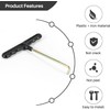 1 Pcs Black Trampoline Spring Pull Tool ，T-Hook Spring Puller