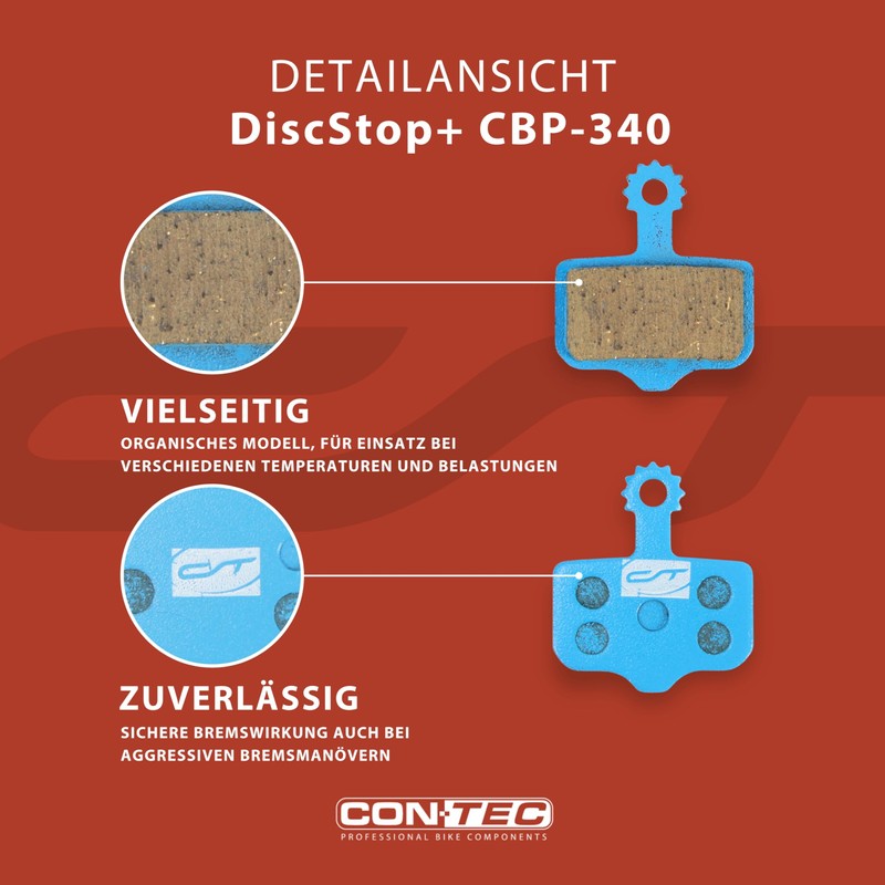CONTEC Disc Brake Pads Avid Elixir Disc Stop and 4250311373256