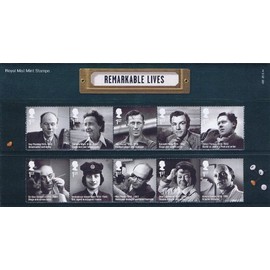 2014 Remarkable Lives Presentation Pack No.496 - Royal Mail Stamps