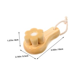 OHPHCALL Facial Wash Tool Set 2pcs Soft Bristle Cleansing Brush Replacement Heads Facial Exfoliator Face Scrubber Replacement