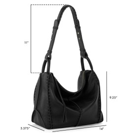 The Sak Los Feliz Hobo Purse - Premium Large Leather Women's Handbag for Everyday & Travel - Durable Purse With Zipper Pocket
