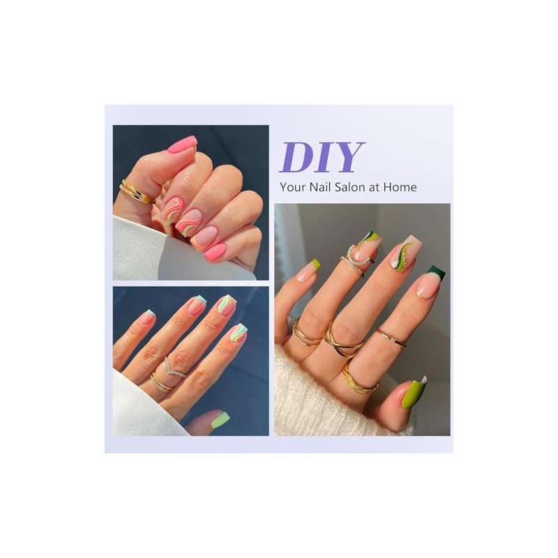 600pcs Uñas Postizas Nail Art Tips, Francesa Uñas Acrilicas Uñas