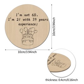 60th Birthday Gifts for Women,60th Birthday Gifts for Men,Happy 60th Birthday Gifts,Mens 60th Birthday Gifts,60th birthday gifts for her,60th birthday gifts for women keepsake,Wooden Coaster