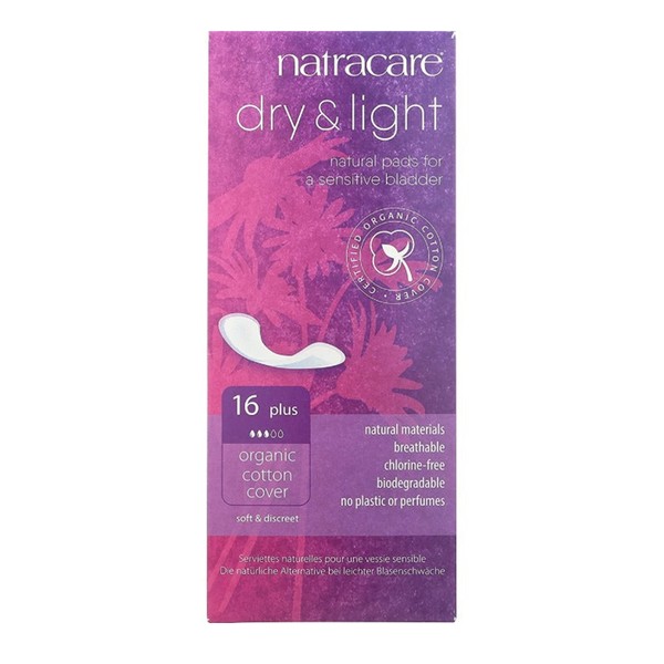 Natracare Pads Dry & Light Plus 16 Counts