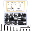 woshilaoDS 160-Piece Hex Socket Screws Nuts Set, M6 Screws Set,