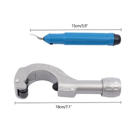 TITIDU CT-300 Hydraulic Tube Expander 7 Lever Swaging Tool Kit 3/8 to 1-1/8inch Hydraulic Copper Tube Expander Tool with Tube Cutter and Deburring Tool For Copper Tubing Expanding