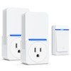 Wireless Doorbell,2 plug Self-Powered Doorbell In receivers,1 Waterproof Button,Suitable for
