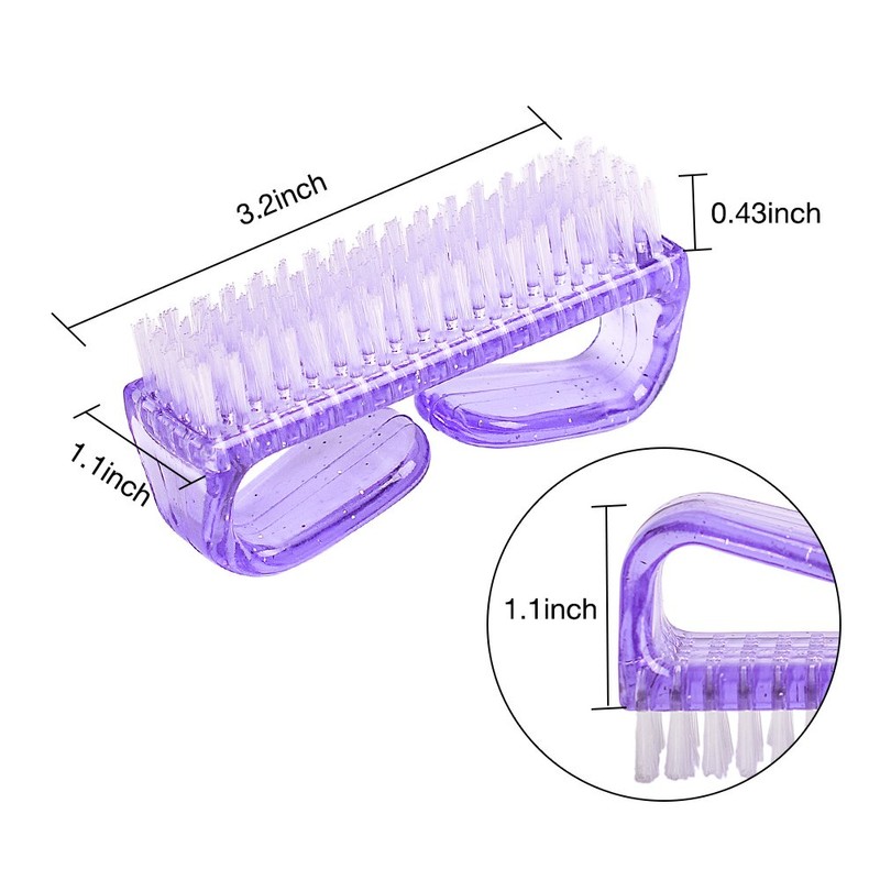 hupos Handle Grip Nail Brush, Fingernail Scrub Cleaning Brushes for