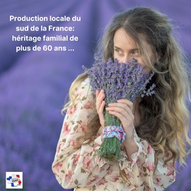 Ätherisches Öl aus feinem Lavendel (chemotypiert Lavendel angustifolia Bio), 100 % rein und natürlich, von den Produzenten der Provence Drôme für Diffusor, Aromatherapie, Entspannung, Schlaf, Massage
