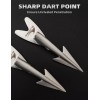 BLUEWING Harpoon Rigged Dart Head 1pc Stainless Steel Harpoon Dart
