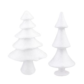 Conos de espuma de papel mache, 2 piezas de árbol de espuma de Navidad, cono de espuma para árbol de Navidad, para manualidades, manualidades, adornos decorativos para manualidades