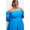 City Chic Women's Plus Size Dress-Rosalee, Azure, 14