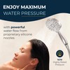 HammerHead Showers® Solid METAL 3-Spray Hand Held Shower Head, Brushed
