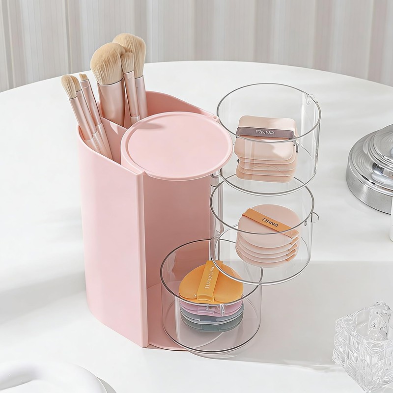 Goujfol Hair Accessories Organizer, 3 Layer Hair Tool Organizer with