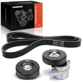 A-Premium Engine Serpentine Belt Drive Kit Compatible with Suzuki SX4 2007-2009, Aerio 2002-2007 - 2.0L 2.3L