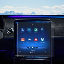 WEIPIN For Glossy Tempered Glass 2021 2022 2023 2024 2025 2026 Mercedes-Benz S Class 12.8 Inch Touchscreen Screen Protector - S Class Accessories