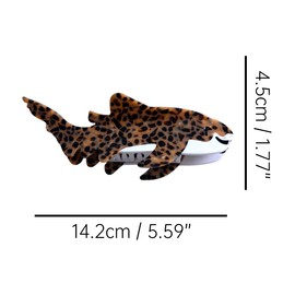 Funny Spot Shark Claw Clip,Novelty Acetate Claw Clip for Women,Fashion Hair Clip