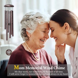 Memorial Gifts for Loss of Mom, 25'' Memorial Wind Chimes for Loss of Mother, Sympathy Gifts for Loss of Mom Mother, Bereavement/Condolence/Remembrance Gifts, Windchimes in Memory of Mom.