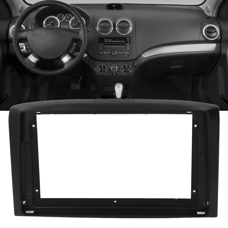 Car Navigation Panel Frame Dashboard Kit ABS Plastic Seamless Replacement