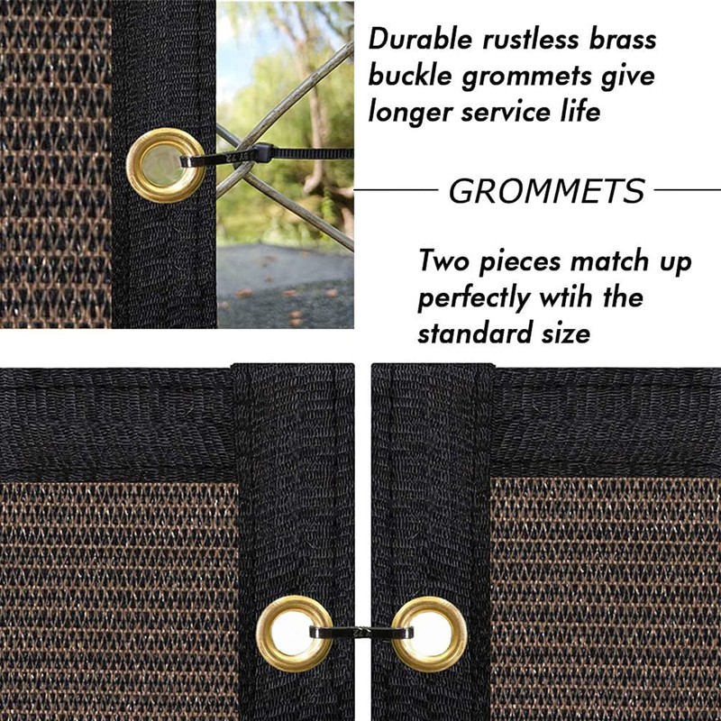 UPGRADE Privacy Fence Screen 90% Visual Blockage 6'x6' Brown Outdoor
