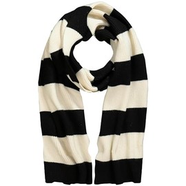 Ulla Popken Women's Scarf Stripes Sharp, off-white
