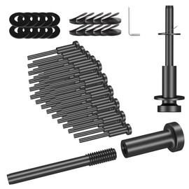 Hehdbz 50 Pack Invisible Cable Railing Kit, Cable Railing Hardware, 316 Stainless Steel Invisible Receiver and Swage Stud End for Cable Railing 1/8" Wire Rope and 2"x2" Wood & Metal Deck Posts