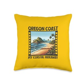 Hideaway - Oregon Coast Throw Pillow