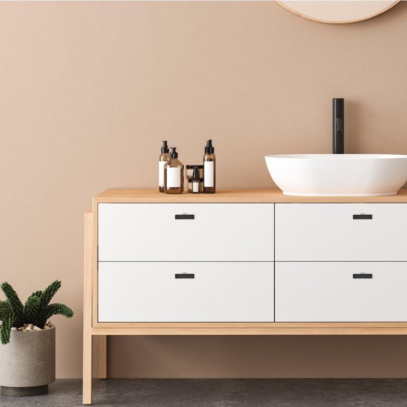 15 Pack Matte Black Cabinet Knobs - Kitchen Cabinet Knobs