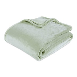 Berkshire Blanket VelvetLoft Ultra Soft Luxury Plush Blanket, Tea Green, Full/Queen