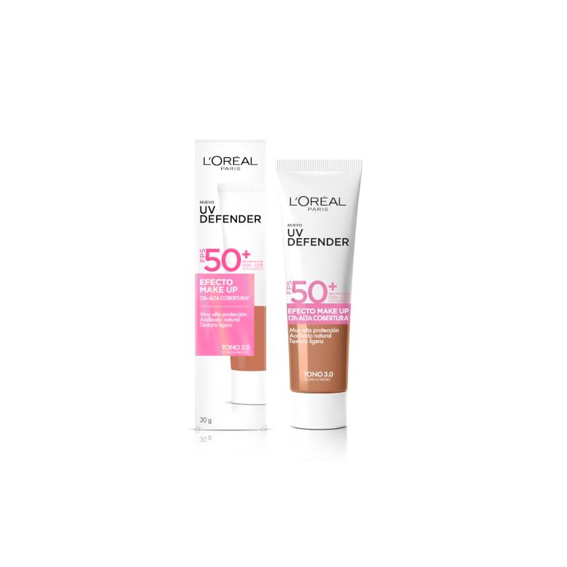 L'Oréal Paris UV Defender Efecto Make Up FPS 50+ 3.0