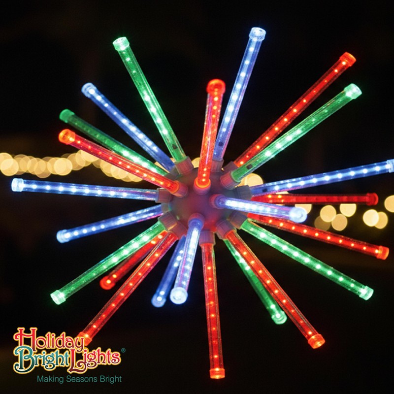 Holiday Bright Lights 28 Inch LED Meteor Burst Multicolor Starburst