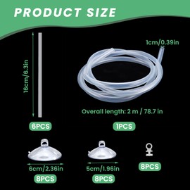 Aquarium Floating Plant Corral Kit, Fish Tank Floating Plant Fence, Aquarium Floating Plant Barrier, Adjusts Height According to Water Level Suitable for All Floating Plants and Aquariums