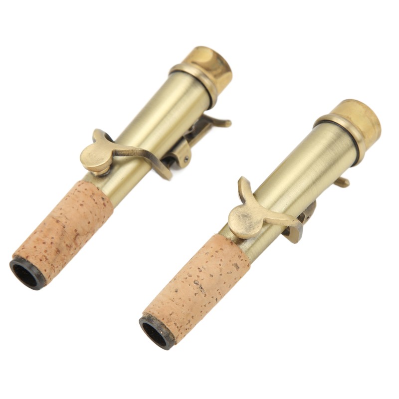 2Pcs Saxophone Neck Metal Straight Curved Accessory Replacement Set Kit