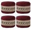Likeecords - Cordón de macramé 100% algodón de 1,5 mm