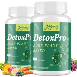 1000 MG Detox & Cleanse Capsules, 26-in-1 Plant-Based Formula for Detoxification, Detox Supplement for Women & Men, Natural Trace Binder, Liver, Antioxidant & Digestive Function, Vegan, 120 Counts