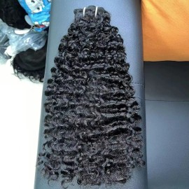 Wholesale  Human Hair Pre Plucked Density Transparent HD Lace Frontal Wigs Burmese Curly Wave Raw Hair Bundlesstyle: bundle hair, color: straight, Stretched Length: 18 Inches