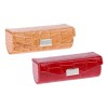 Estuche De Lápiz Labial Individual De Pu Para Rojo Naranja