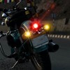 NWpangu Universal Motorcycle Tail Light, 12V 3-Head Bullet Shape Integrated