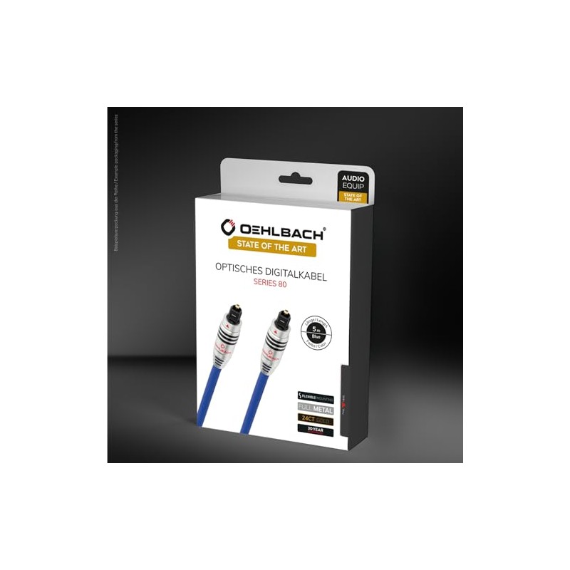 OEHLBACH 1382 2m Toslink Toslink Blue fiber optic cable -