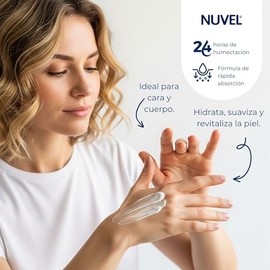 Nuvel Crema 3 en 1 Humectación Total para Cara, Cuerpo y Manos 230g | Con Vitamina E, Glicerina y Aceite de Arándano | Hidratación Multiproposito | Pa
