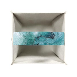 ASQVTIFE Marble Tissue Box Cover Black Soft Tissue Holder Dispenser Green Tissue Box Cover Leather Bathroom Paper Organizer for Desk Paper Napkin Holder Tissue Dispenser for Kitchen Countertops