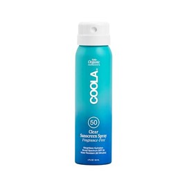 COOLA Organic Sunscreen SPF 50 Sunblock Spray, Dermatologist Tested Skin Care for Daily Protection, Vegan and Gluten Free, Fragrance Free, 2 Fl Oz