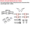 SQQP 24PCS Full Set Exterior Decoration Trim Kit Fit for