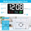 SZELAM Digital Clock Large Display, 11.5 Inch Digital Calendar Alarm