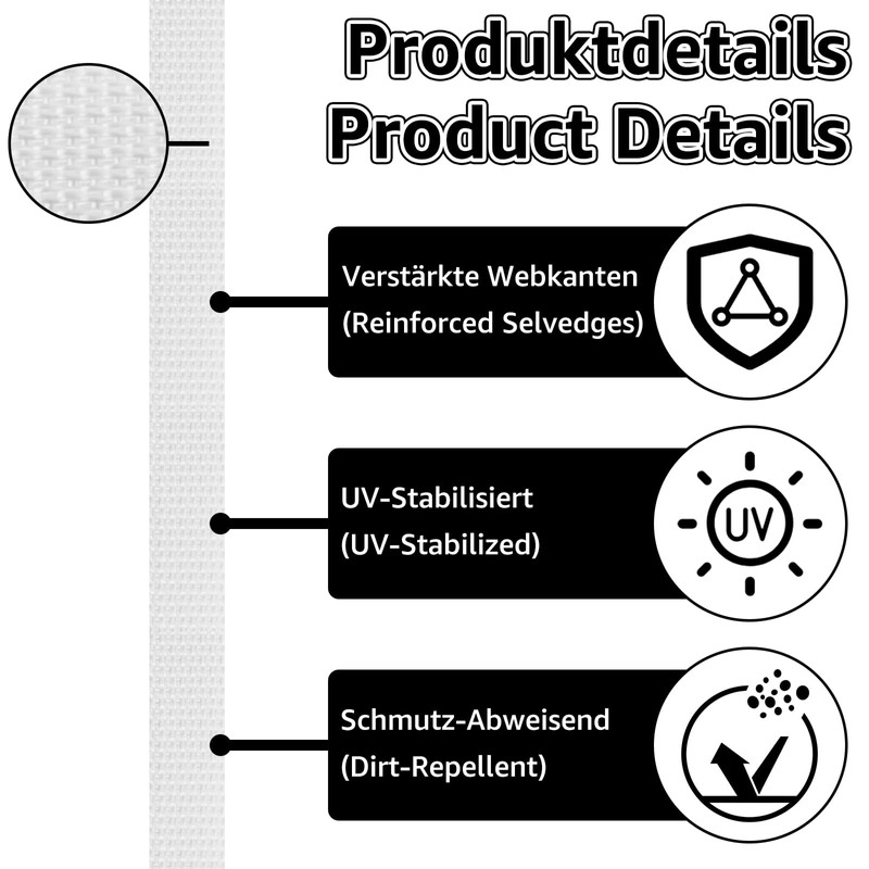 Oungy 60 m Roller Shutter Strap 14 mm, Tear-Resistant Webbing