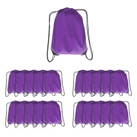 JohahaTim Drawstring Backpack Bulk Draw String Backpack Bags DIY Gym Sports Traveling Yoga Cinch Bag Sackpack Drawstring, Purple, 42 x34 cm / 16.54 x13.39inch, Traveling