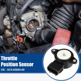 ACROPIX Car Throttle Position Sensor Replacement Fit for Yamaha F60 F75 - Pack of 1 Black