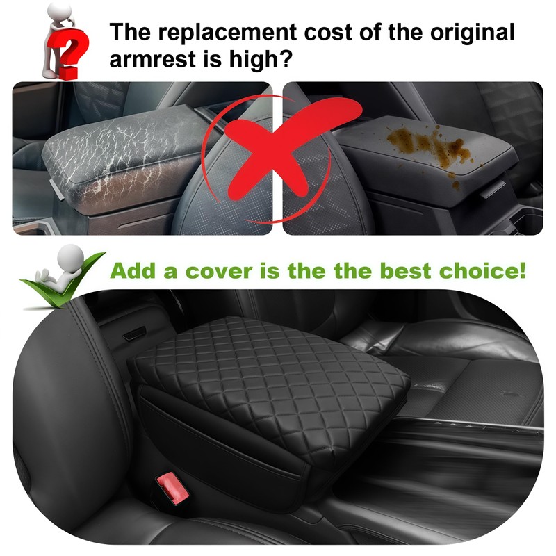 SDPVorn Armrest Cover for Toyota Tacoma Center Console Pad with